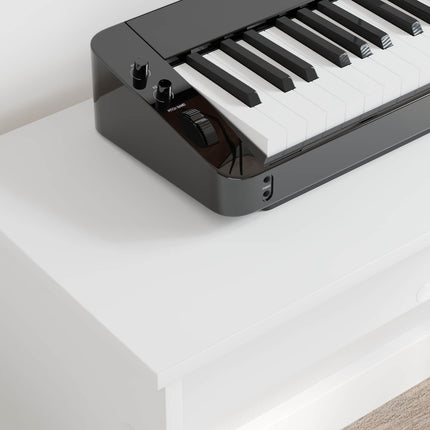 Keyboard Stand Hvid 130 x 32 x 64 cm Konstrueret træ