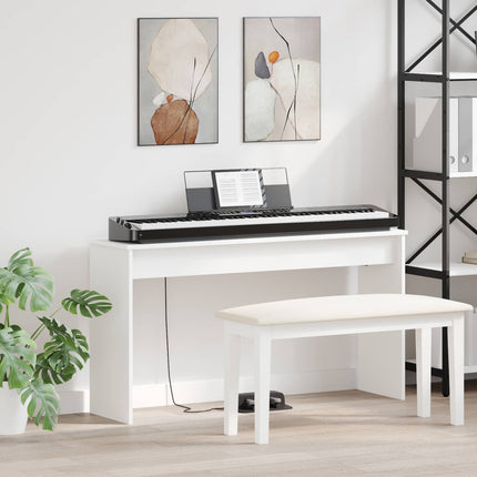 Keyboard Stand Hvid 120 x 32 x 64 cm Konstrueret træ