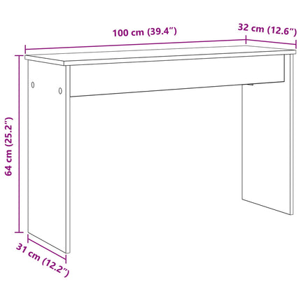 Keyboard Stand Hvid 100 x 32 x 64 cm Konstrueret træ