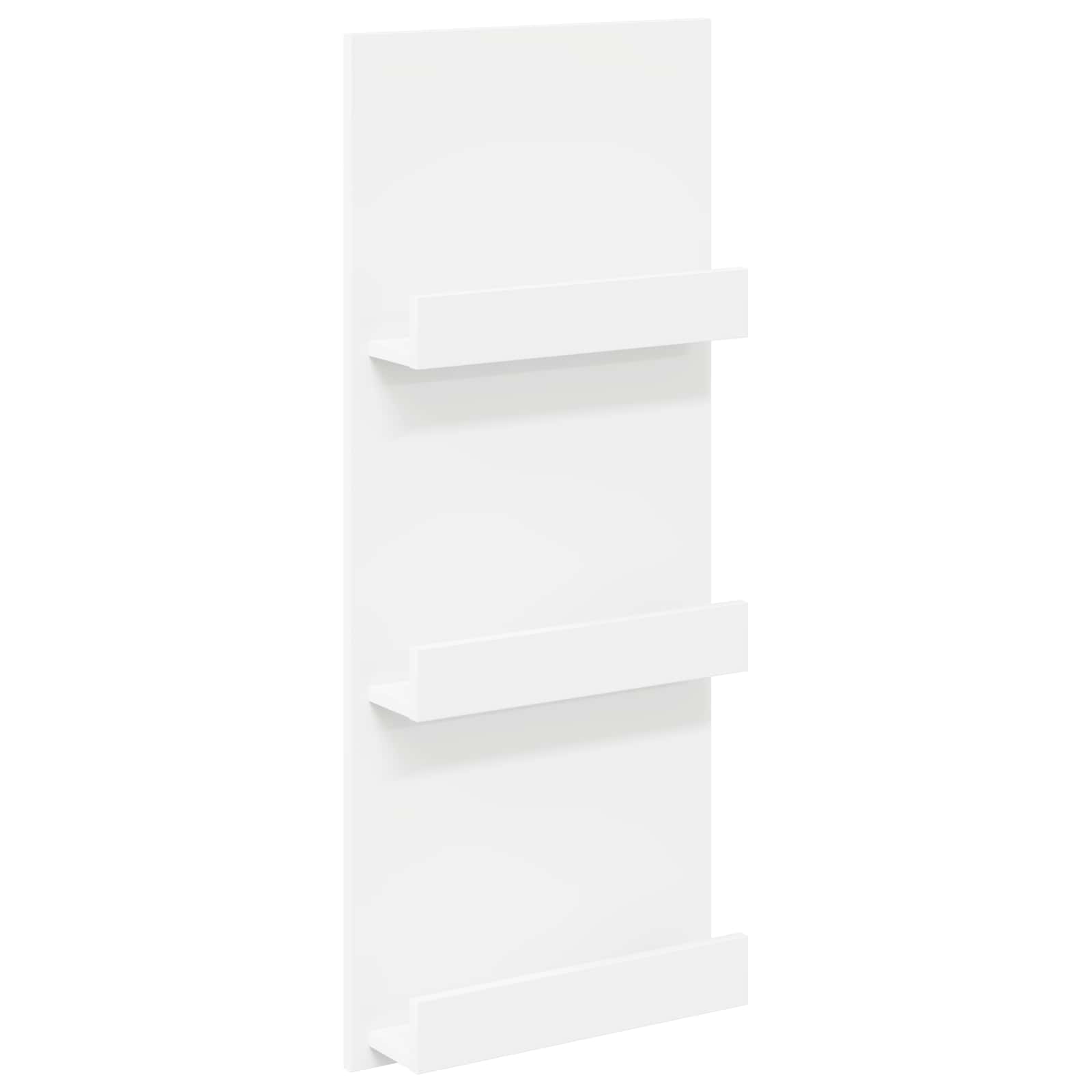 Magasin Rack med hylde Hvid 43 x 11 x 102 cm Konstrueret træ