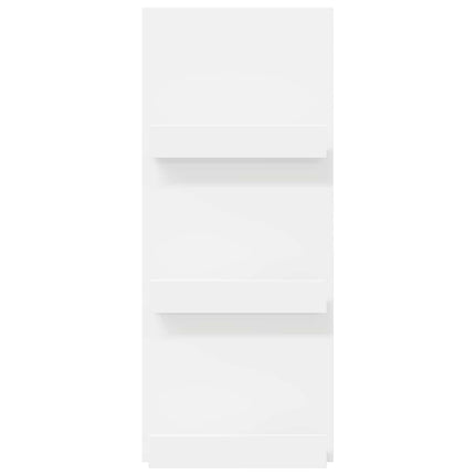 Magasin Rack med hylde Hvid 43 x 11 x 102 cm Konstrueret træ