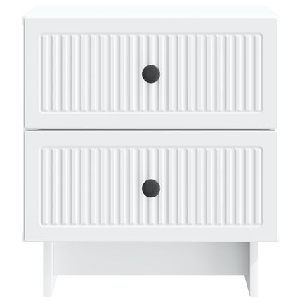 Natskab med skuffe Hvid 43 x 34,5 x 47,5 cm Konstrueret træ