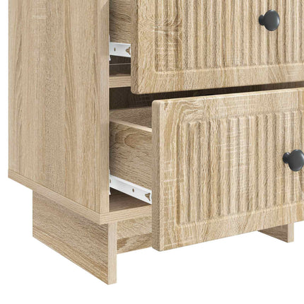 Natskab 2 stk. Sonoma-eg 43 x 34,5 x 47,5 cm Konstrueret træ