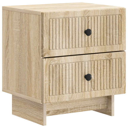 Natskab 2 stk. Sonoma-eg 43 x 34,5 x 47,5 cm Konstrueret træ