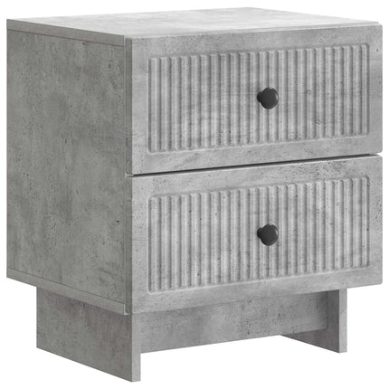 Natskab 2 stk. Betongrå 43 x 34,5 x 47,5 cm Konstrueret træ