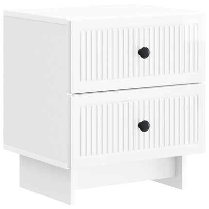 Natskab Hvid højglans 43 x 34,5 x 47,5 cm Konstrueret træ