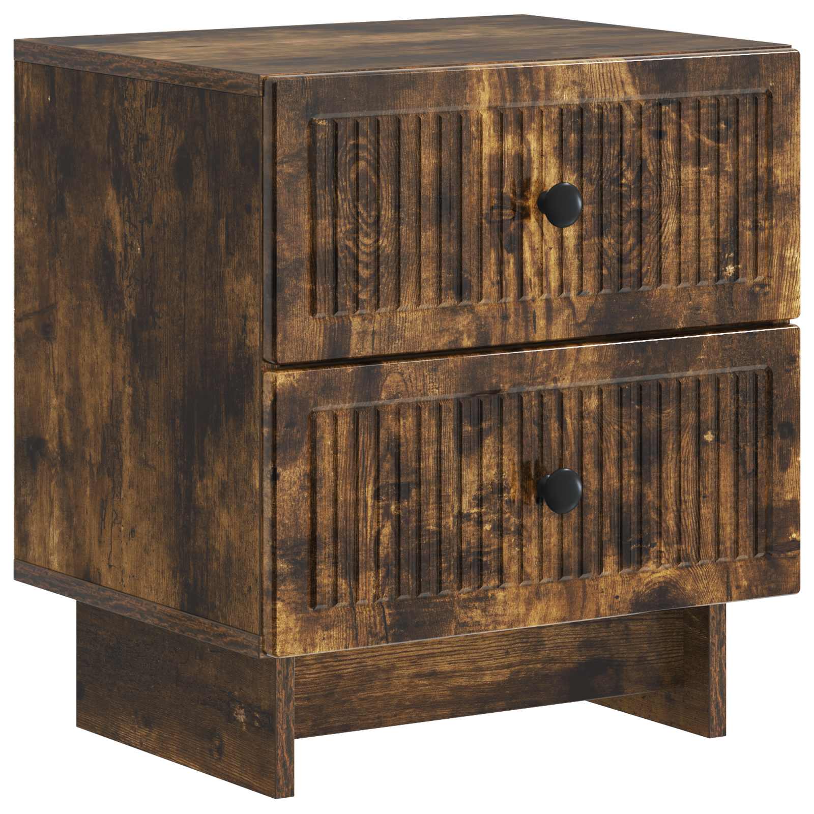 Natskab 2 pcs Røget eg 43 x 34,5 x 47,5 cm Konstrueret træ