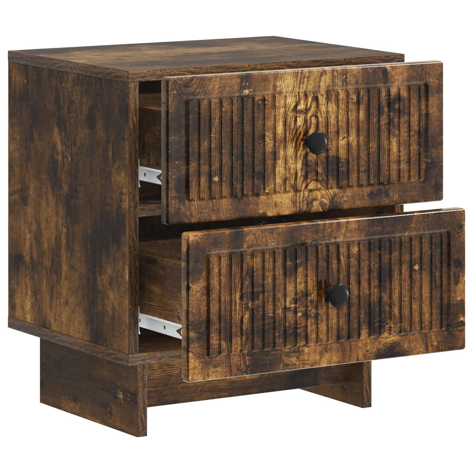 Natskab 2 pcs Røget eg 43 x 34,5 x 47,5 cm Konstrueret træ