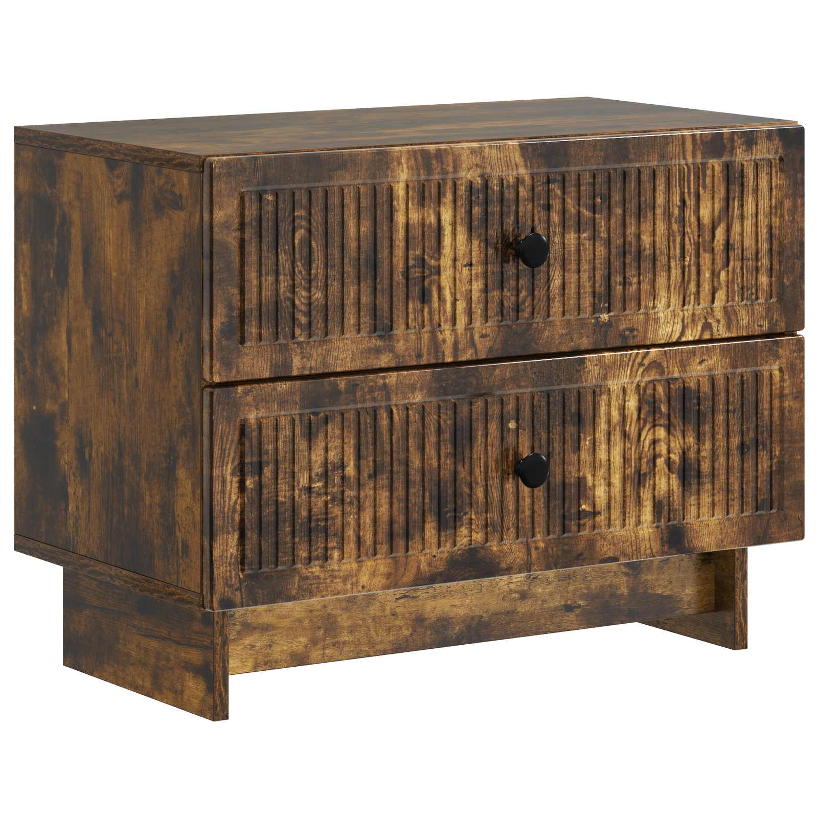 Natskab med skuffe Røget eg 62 x 34,5 x 47,5 cm Konstrueret træ