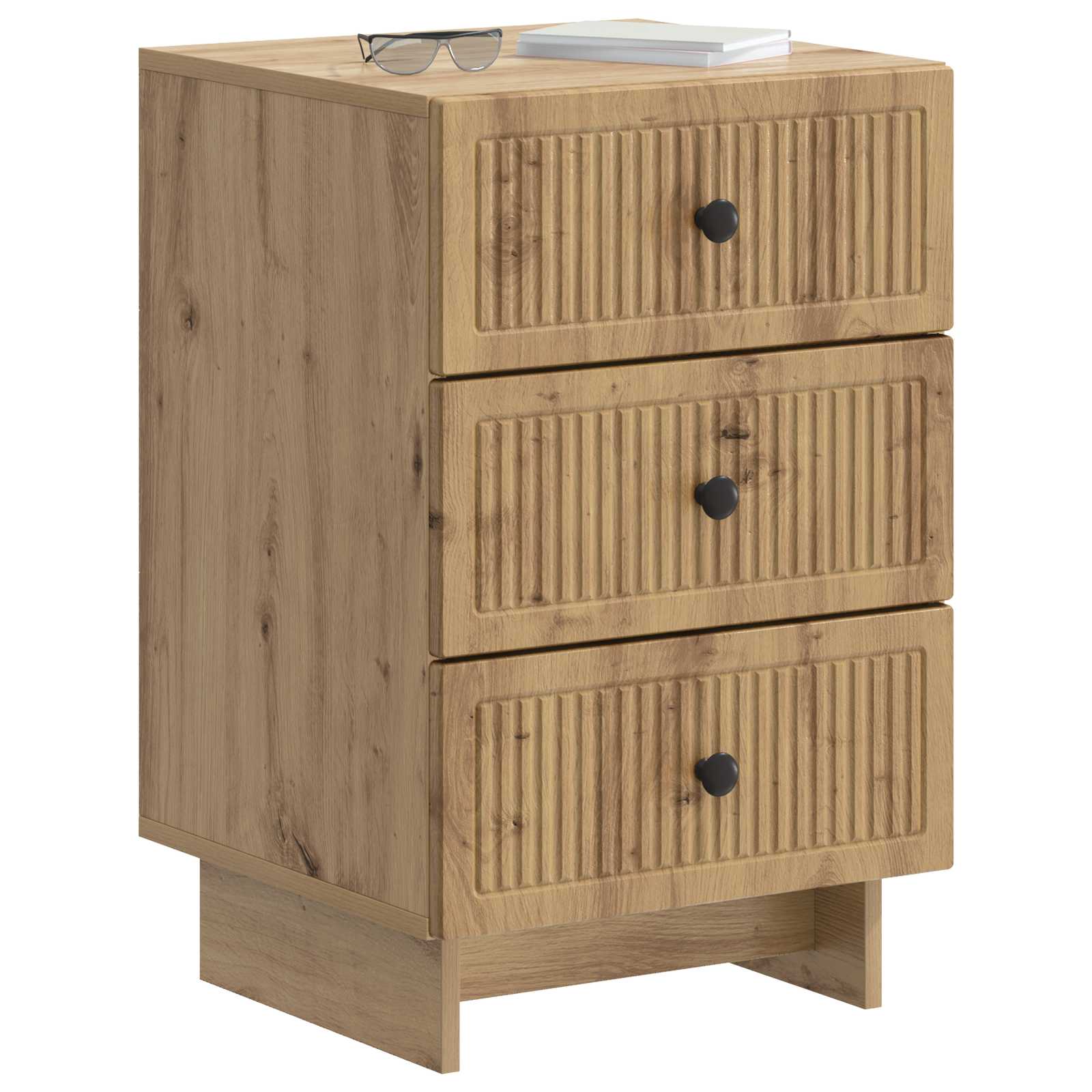 Natskab med skuffe Artisan-eg 43 x 41 x 66,5 cm Konstrueret træ