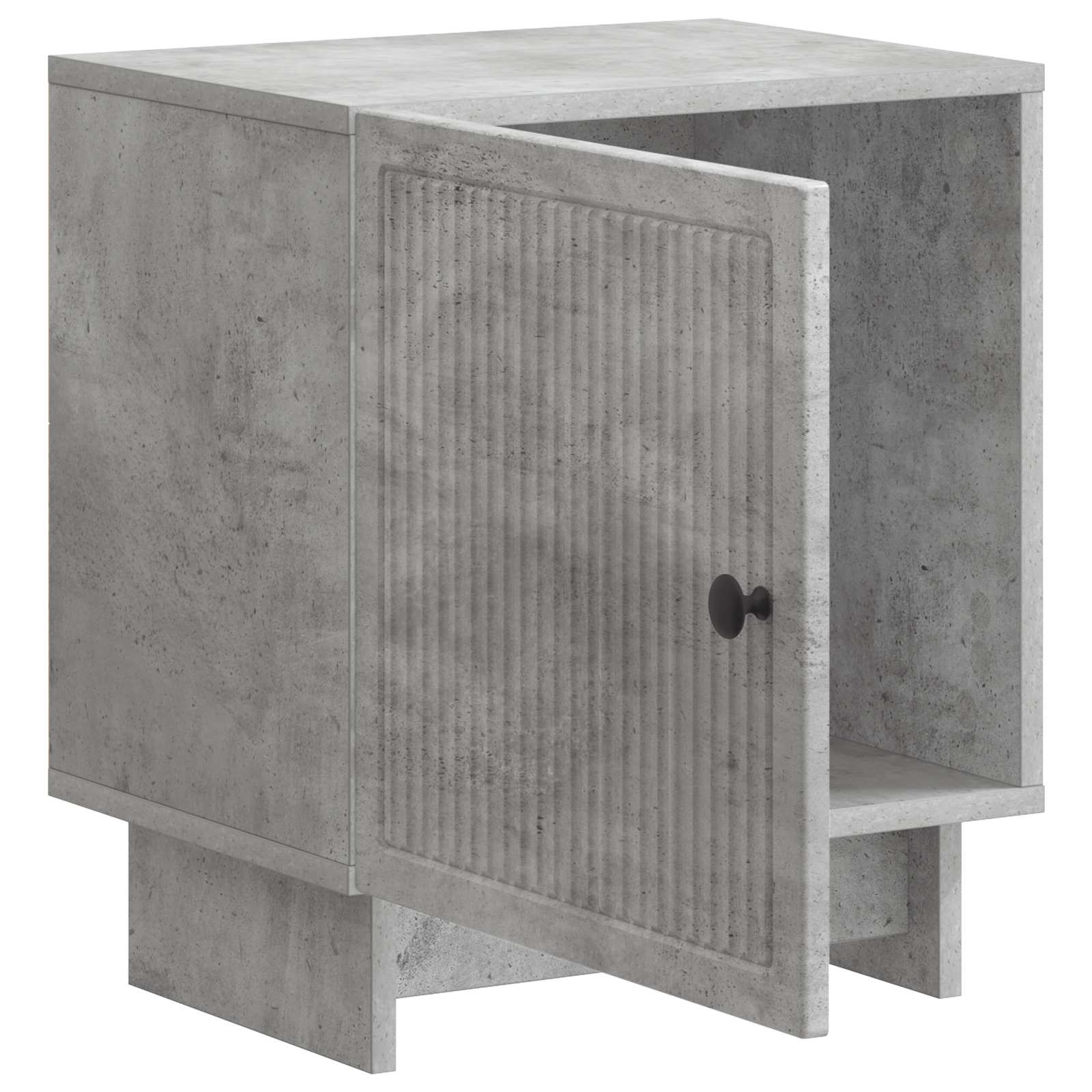 Natskab 2 pcs Betongrå 43 x 34,5 x 50 cm Konstrueret træ