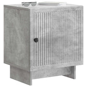 Natskab 2 pcs Betongrå 43 x 34,5 x 50 cm Konstrueret træ