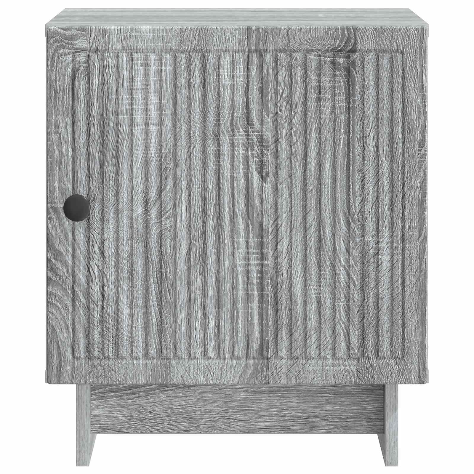 Natskab 2 pcs Grå sonoma-eg 43 x 34,5 x 50 cm Konstrueret træ