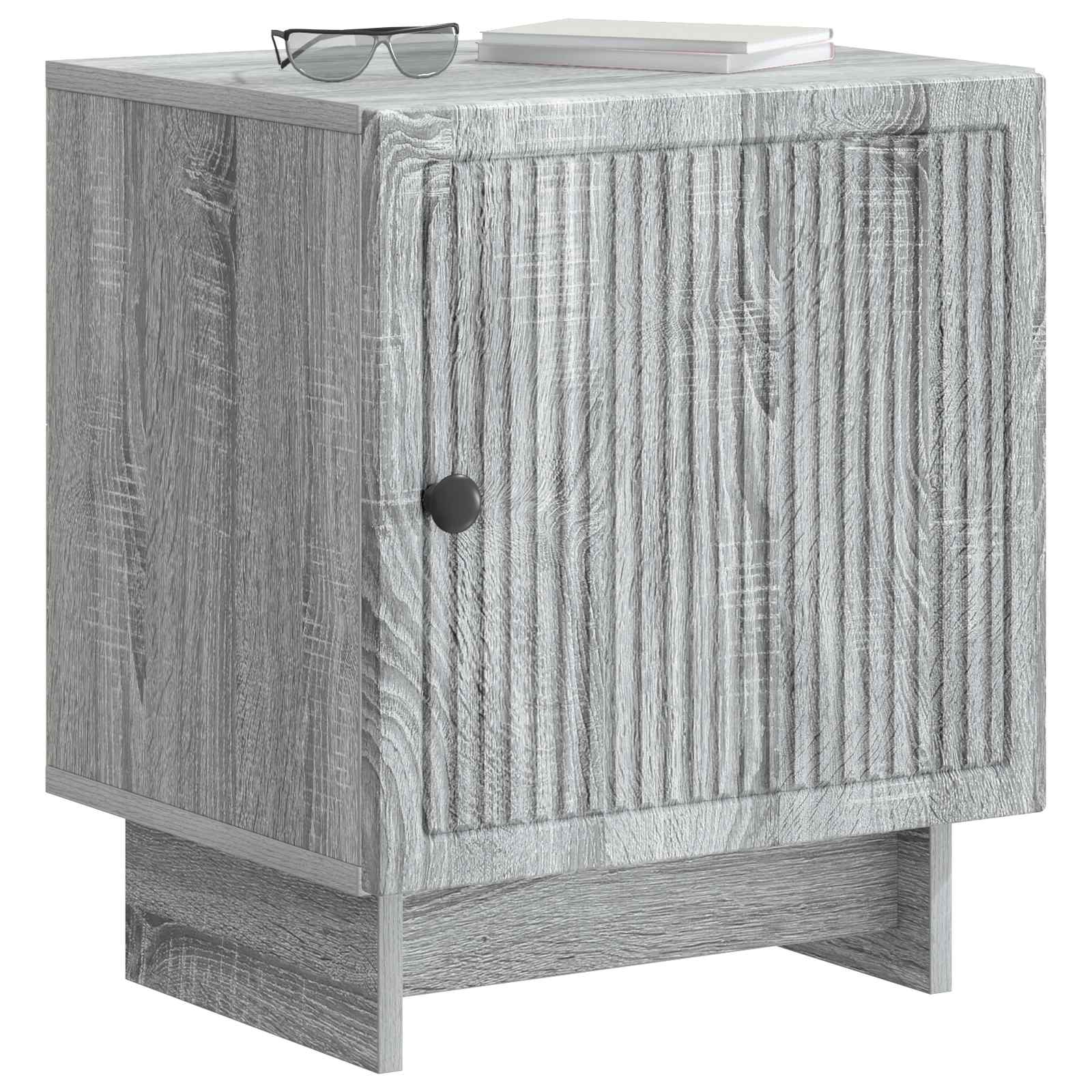 Natskab 2 pcs Grå sonoma-eg 43 x 34,5 x 50 cm Konstrueret træ