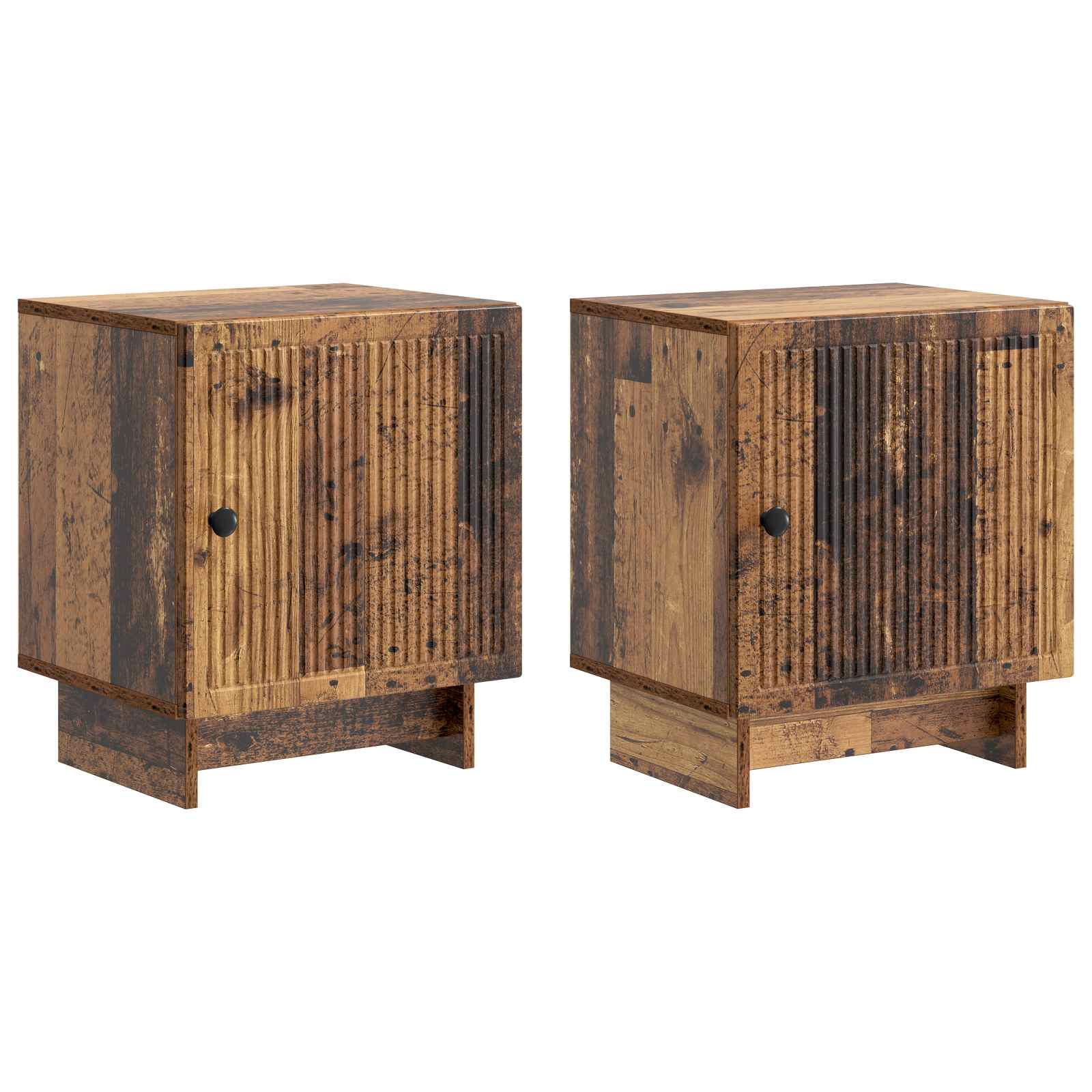Natskab 2 pcs Gammelt træ 43 x 34,5 x 50 cm Konstrueret træ