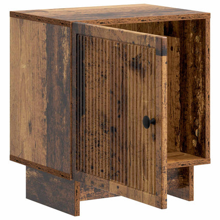 Natskab 2 stk. Gammelt træ 43 x 34,5 x 50 cm Konstrueret træ