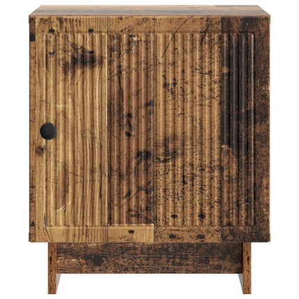 Natskab 2 stk. Gammelt træ 43 x 34,5 x 50 cm Konstrueret træ