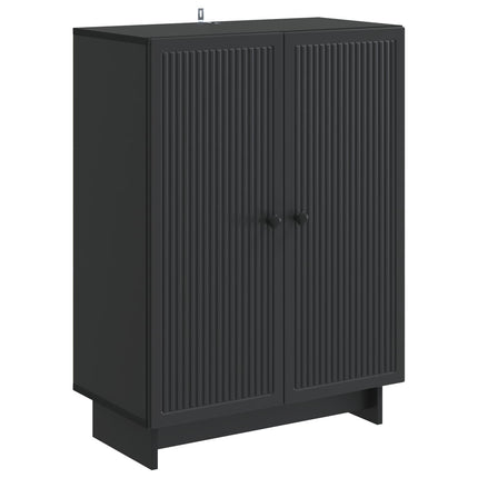 Sideboard Sort 66 x 34,5 x 90 cm Konstrueret træ