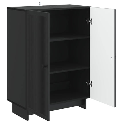 Sideboard Sort 66 x 34,5 x 90 cm Konstrueret træ