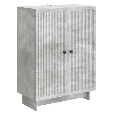 Sideboard Betongrå 66 x 34,5 x 90 cm Konstrueret træ