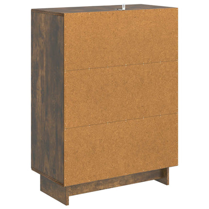 Sideboard Røget eg 66 x 34,5 x 90 cm Konstrueret træ