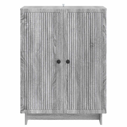 Sideboard Grå sonoma-eg 66 x 34,5 x 90 cm Konstrueret træ
