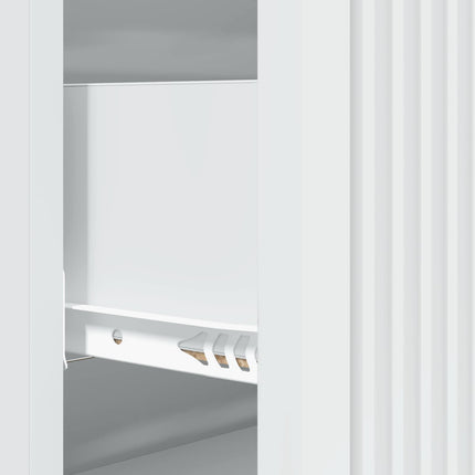 Skuffeskab Hvid 66 x 34,5 x 90 cm Konstrueret træ