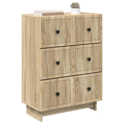 Skuffeskab 66 x 34,5 x 90 cm Konstrueret træ Sonoma-eg