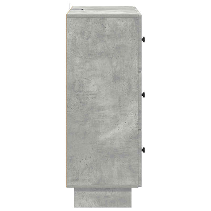 Skuffeskab 66 x 34,5 x 90 cm Konstrueret træ Betongrå