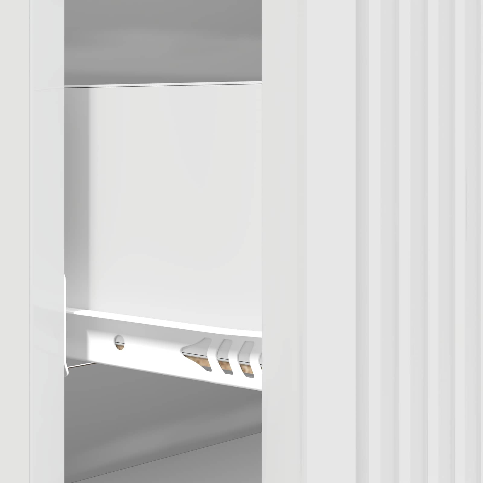 Skuffeskab Hvid højglans 66 x 34,5 x 90 cm Konstrueret træ