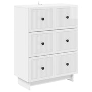 Skuffeskab Hvid højglans 66 x 34,5 x 90 cm Konstrueret træ