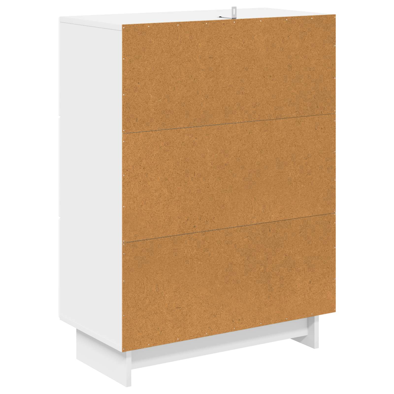 Skuffeskab Hvid højglans 66 x 34,5 x 90 cm Konstrueret træ