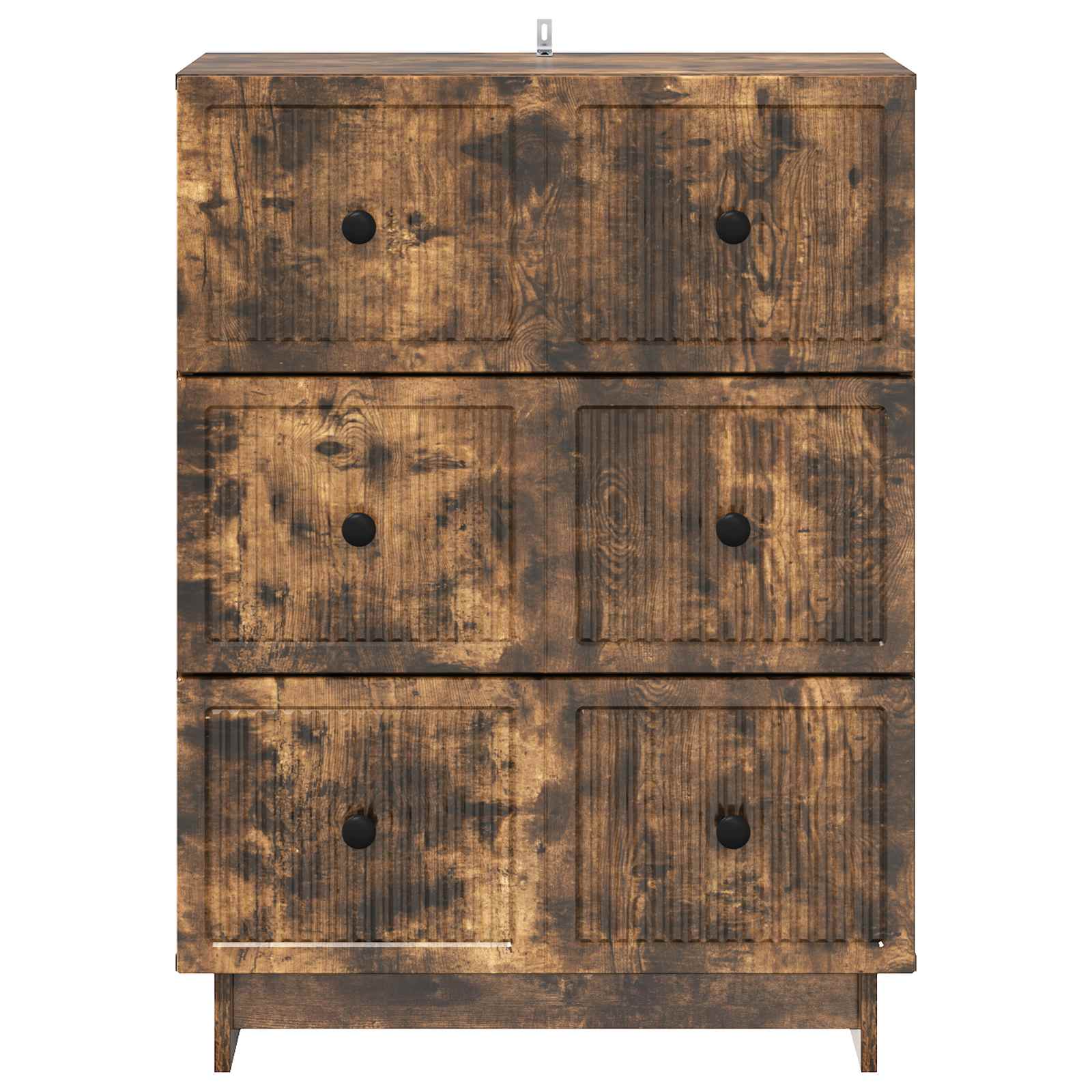 Skuffeskab Røget eg 66 x 34,5 x 90 cm Konstrueret træ