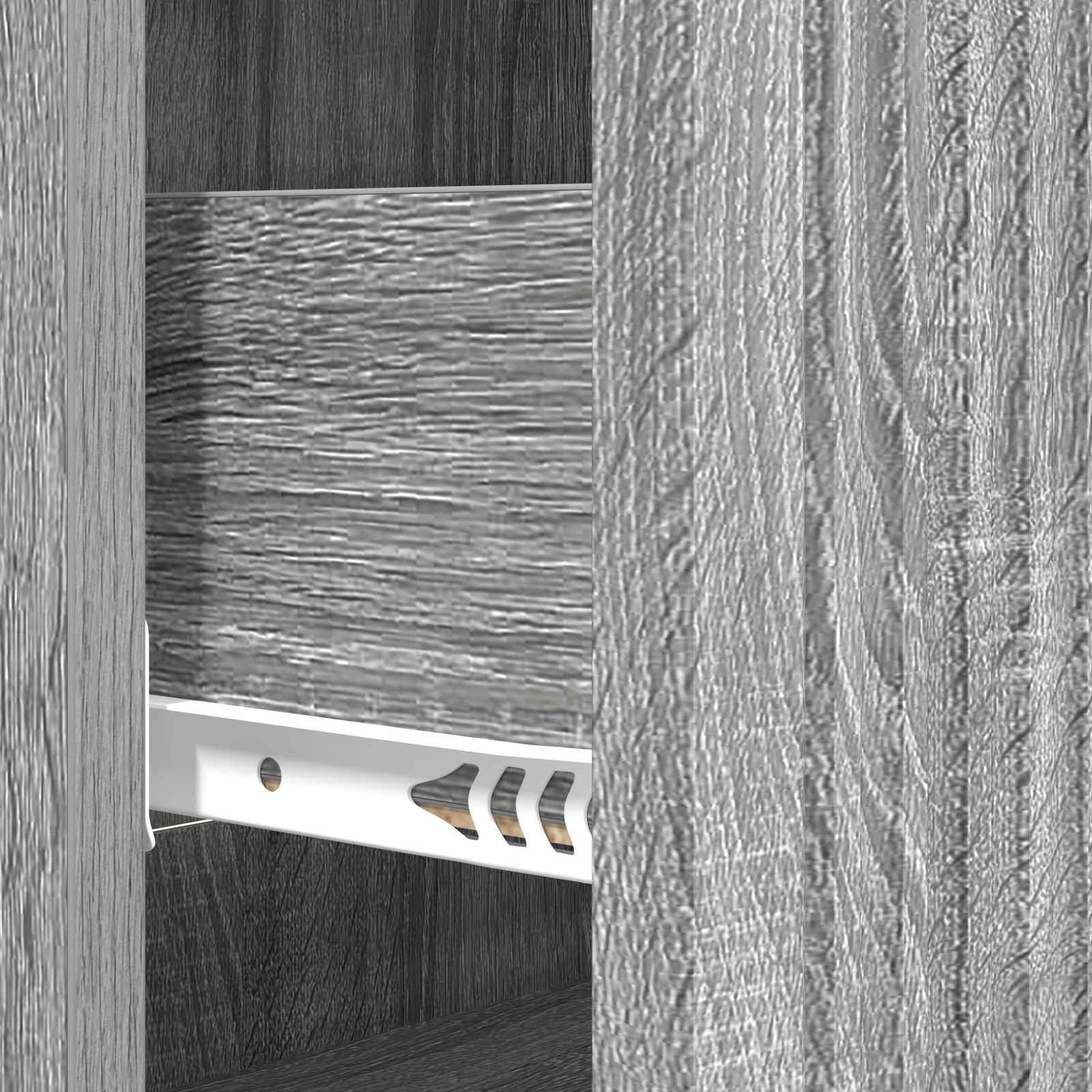 Skuffeskab Grå sonoma-eg 66 x 34,5 x 90 cm Konstrueret træ