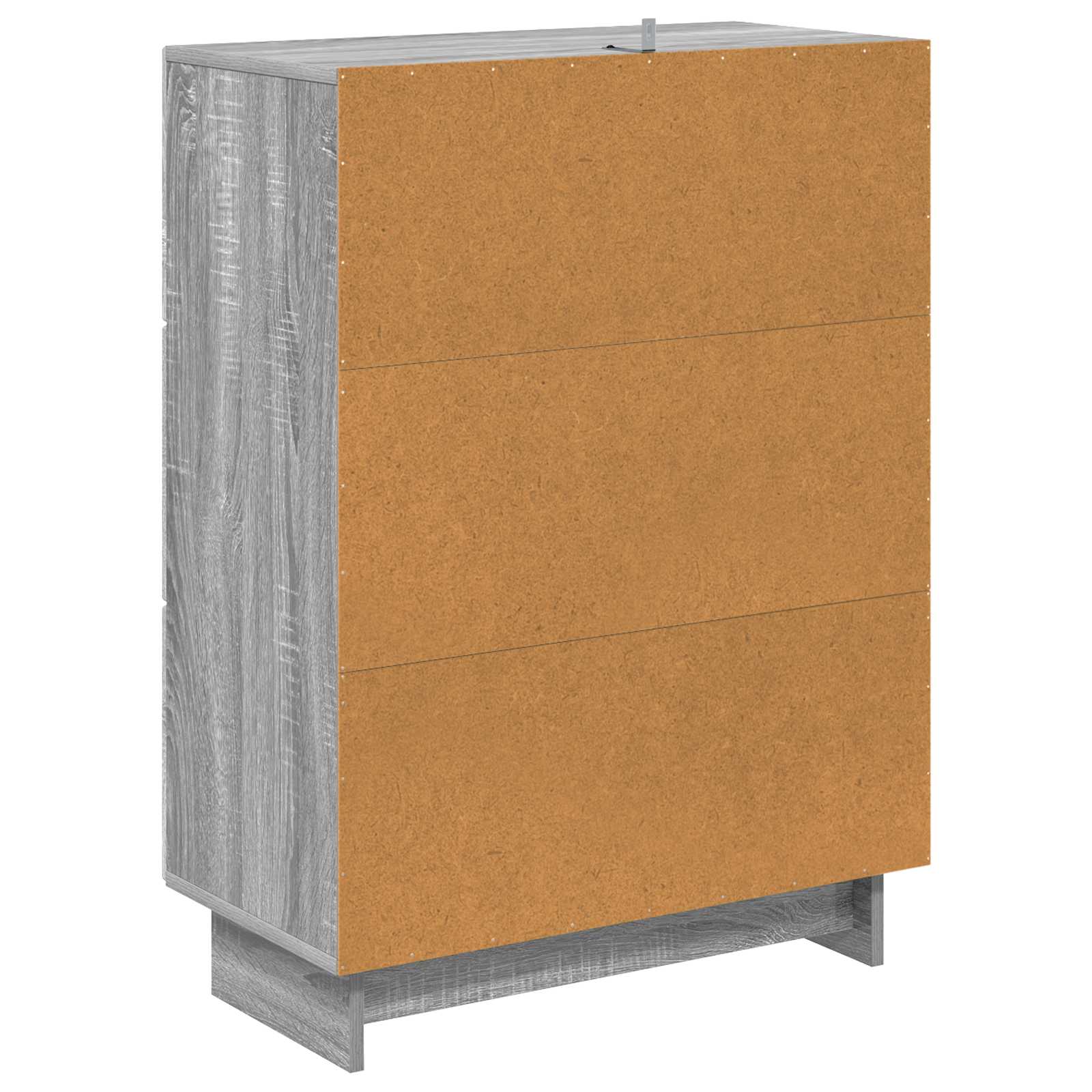 Skuffeskab Grå sonoma-eg 66 x 34,5 x 90 cm Konstrueret træ