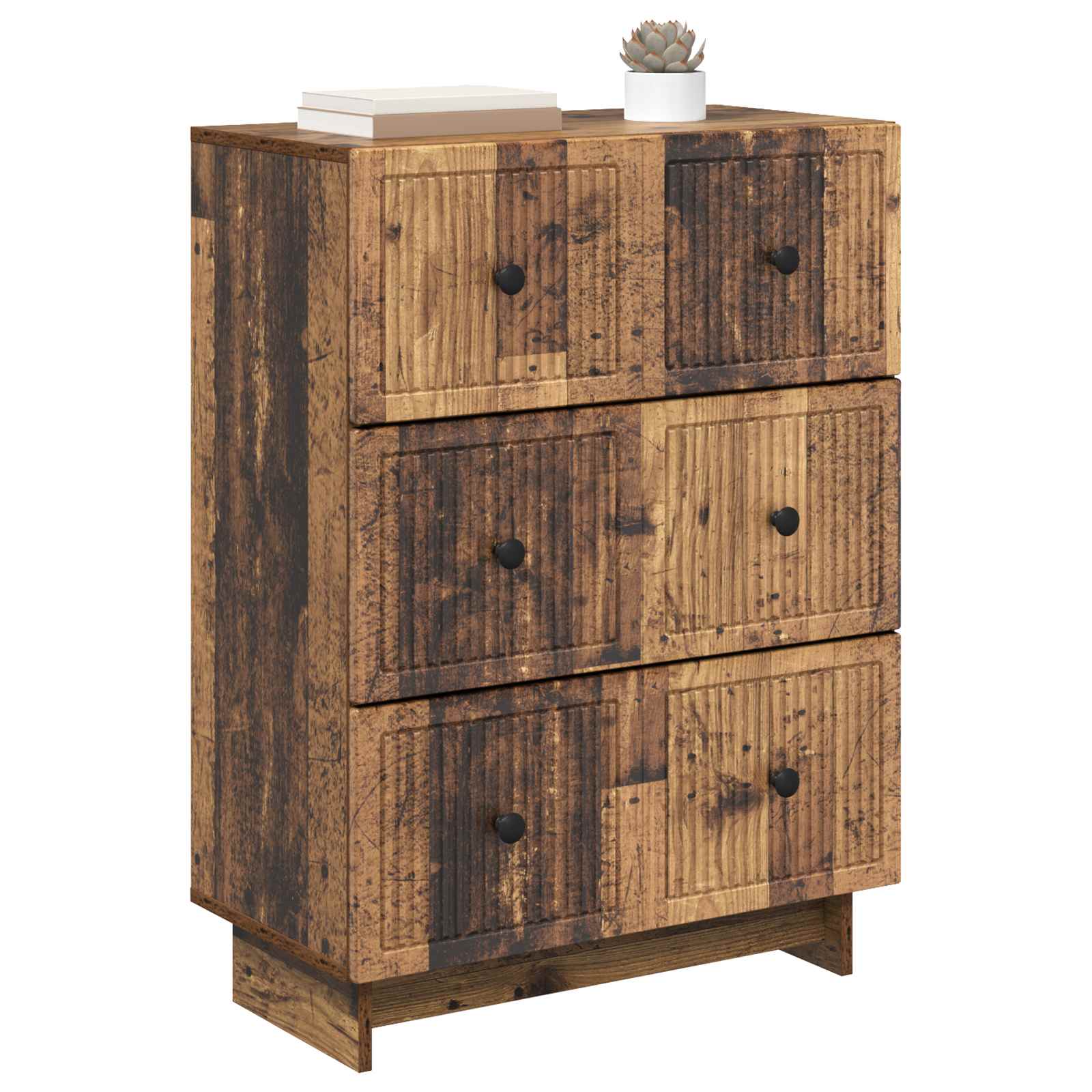 Skuffeskab Gammelt træ 66 x 34,5 x 90 cm Konstrueret træ
