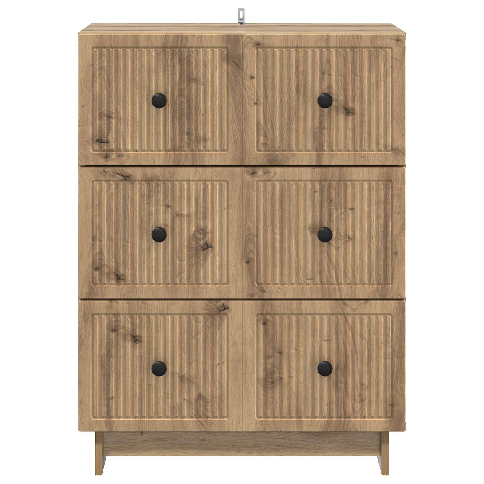 Skuffeskab Artisan-eg 66 x 34,5 x 90 cm Konstrueret træ