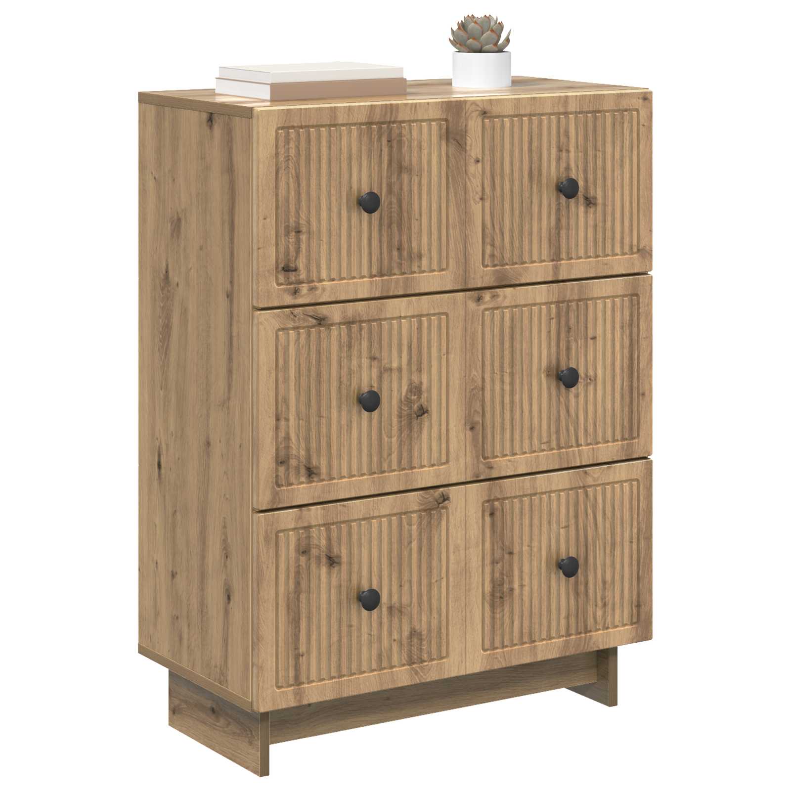 Skuffeskab Artisan-eg 66 x 34,5 x 90 cm Konstrueret træ