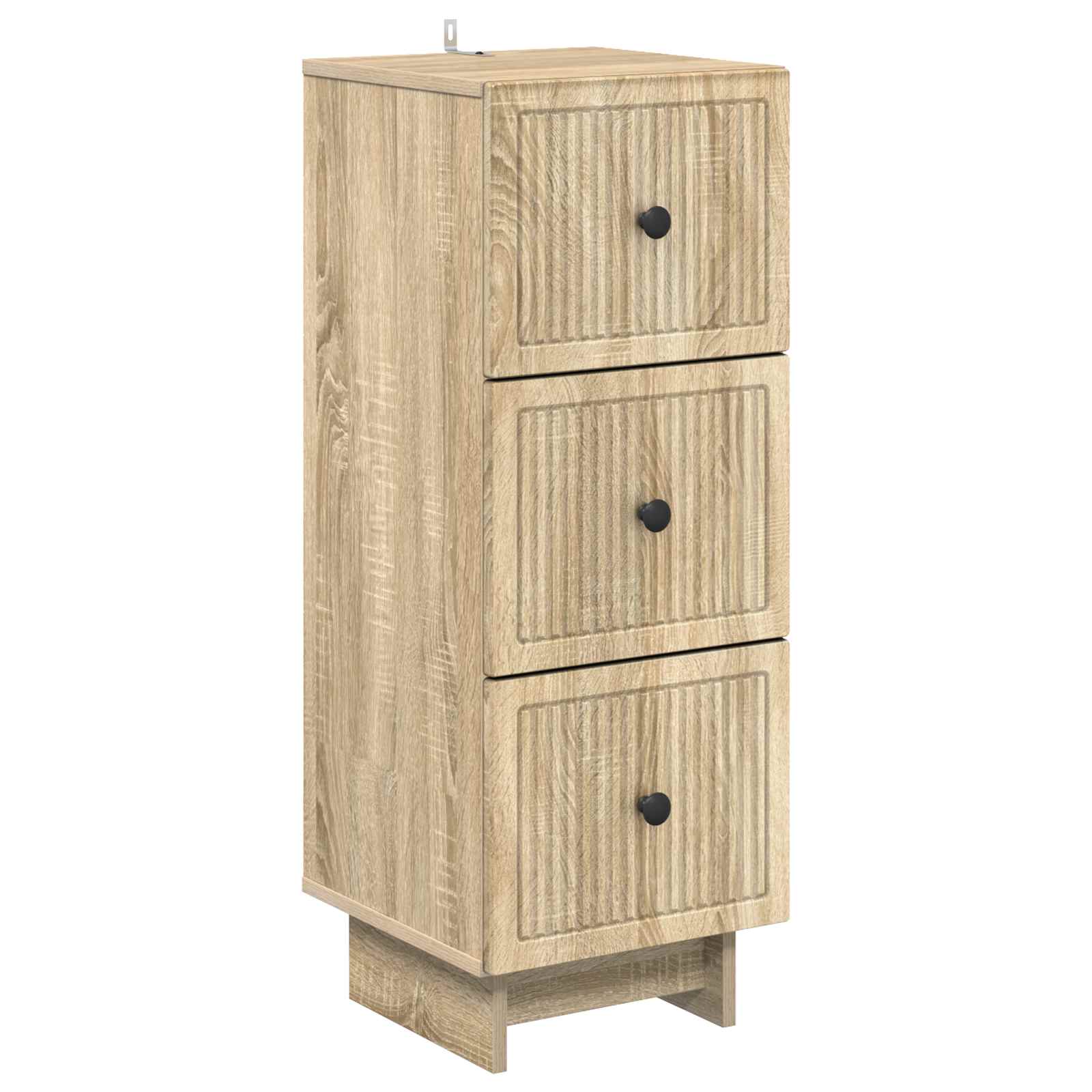 Skuffeskab Sonoma-eg 33 x 34,5 x 90 cm Konstrueret træ