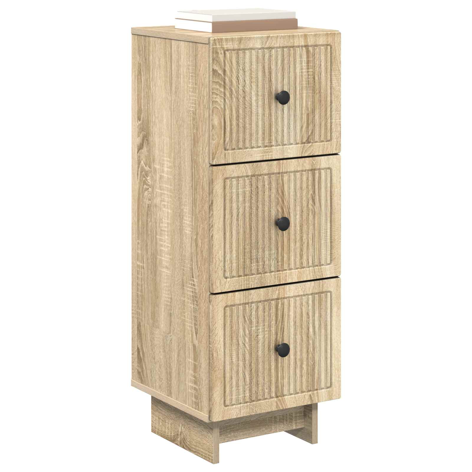 Skuffeskab Sonoma-eg 33 x 34,5 x 90 cm Konstrueret træ