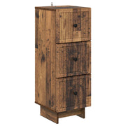 Skuffeskab Gammelt træ 33 x 34,5 x 90 cm Konstrueret træ