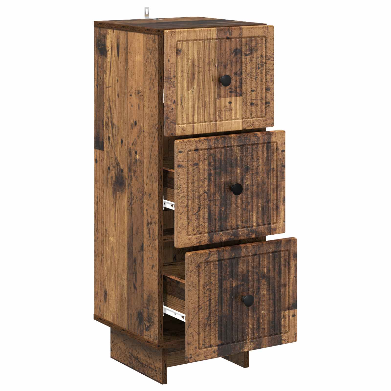 Skuffeskab Gammelt træ 33 x 34,5 x 90 cm Konstrueret træ