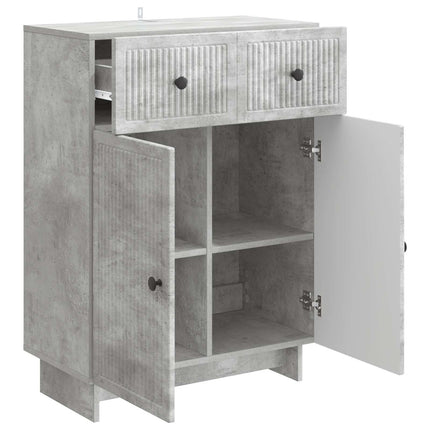 Sideboard Betongrå 66 x 34,5 x 90 cm Konstrueret træ