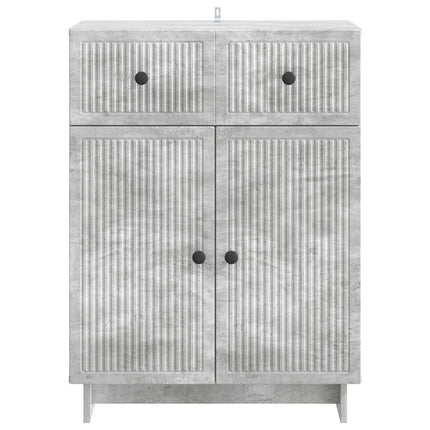 Sideboard Betongrå 66 x 34,5 x 90 cm Konstrueret træ