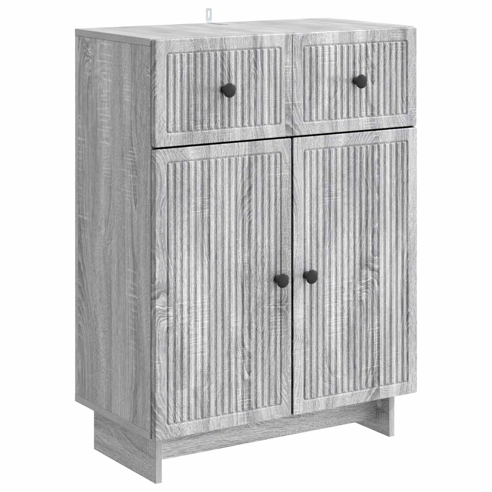 Sideboard Grå sonoma-eg 66 x 34,5 x 90 cm Konstrueret træ