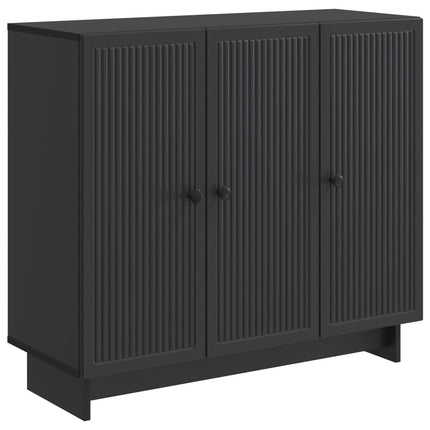 Sideboard Sort 89 x 34,5 x 80 cm Konstrueret træ