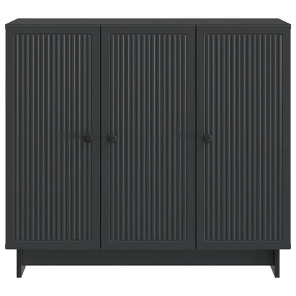 Sideboard Sort 89 x 34,5 x 80 cm Konstrueret træ
