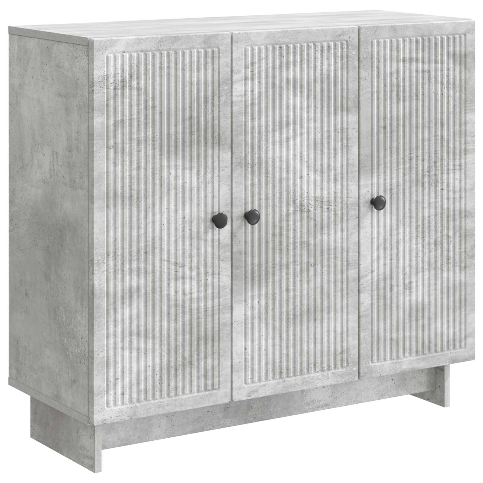 Sideboard Betongrå 89 x 34,5 x 80 cm Konstrueret træ