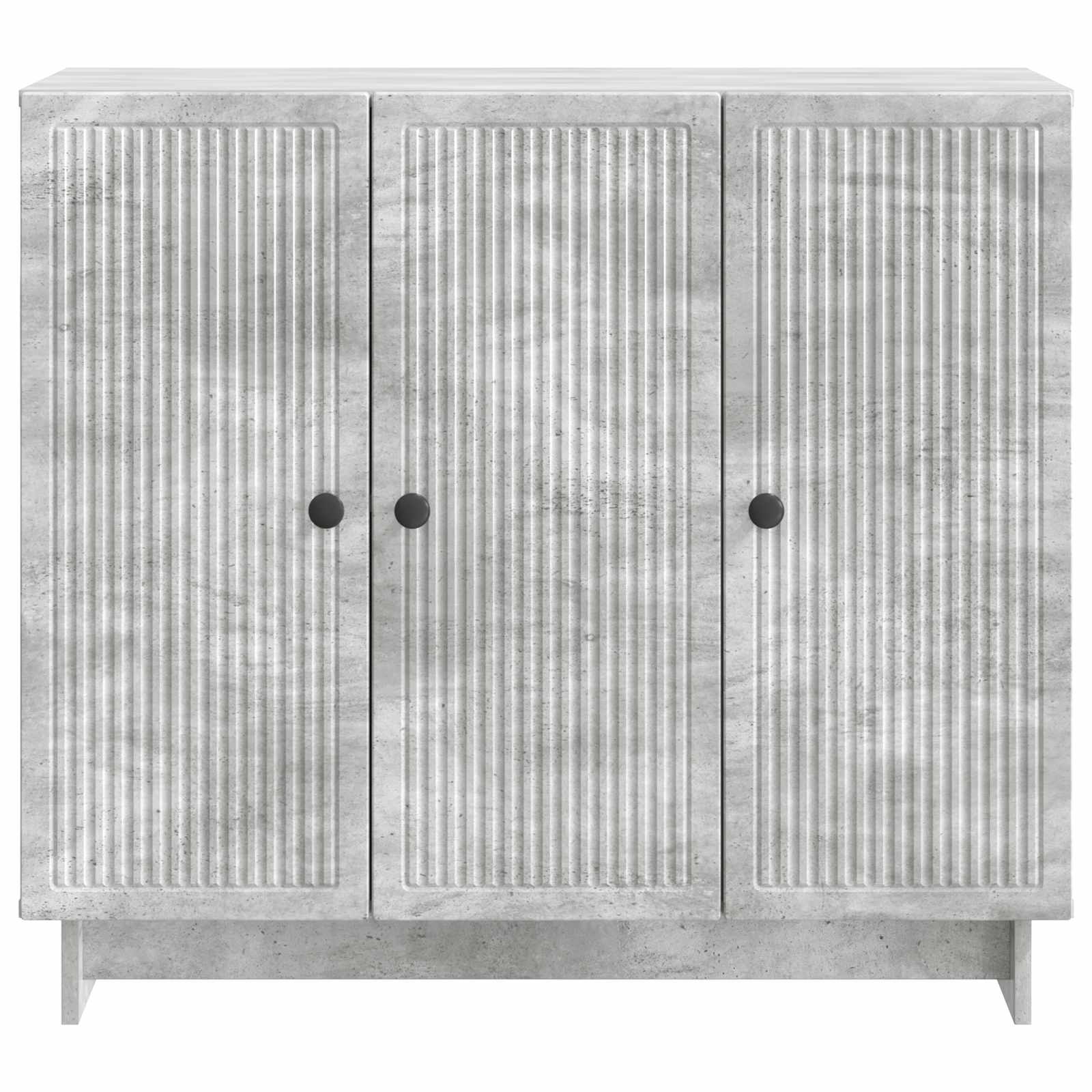 Sideboard Betongrå 89 x 34,5 x 80 cm Konstrueret træ
