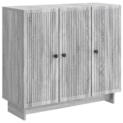 Sideboard Grå sonoma-eg 89 x 34,5 x 80 cm Konstrueret træ